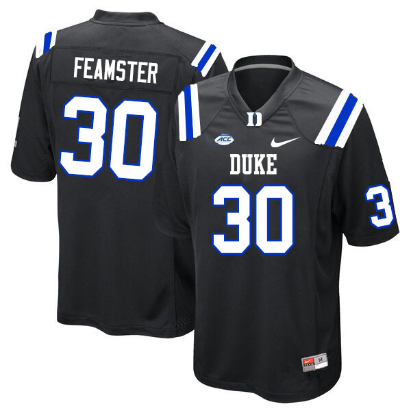 Duke Blue Devils #30 Brandon Feamster College Football Jerseys Sale-Black